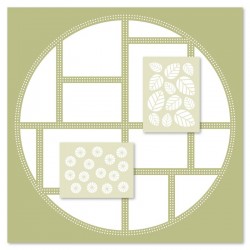 FDS225001   FLORILEGES DESIGN COLLECTION FARANDOLE KIT 3 POCHOIRS MY STORYBOARD 5