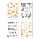FDA225001   FLORILEGES DESIGN COLLECTION FARANDOLE 4 PLANCHES STICKERS