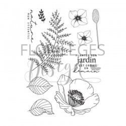 FDCL225004   FLORILEGES DESIGN COLLECTION FARANDOLE TAMPONS CLEAR PLANTER SON JARDIN