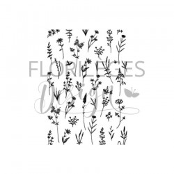 FDCL225009   FLORILEGES DESIGN COLLECTION FARANDOLE TAMPONS CLEAR PLEINE NATURE