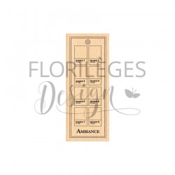 FG225021   FLORILEGES DESIGN FARANDOLE TAMPON BOIS NUANCIER D'AMBIANCE