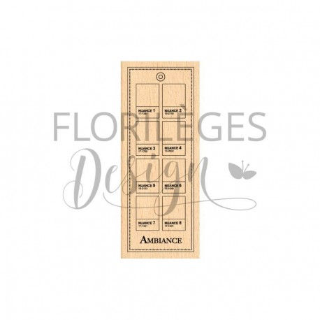FG225021   FLORILEGES DESIGN FARANDOLE TAMPON BOIS NUANCIER D'AMBIANCE