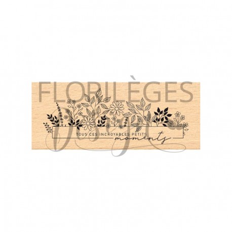 FG225019   FLORILEGES DESIGN FARANDOLE TAMPON BOIS INCROYABLES MOMENTS