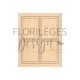 FG225024   FLORILEGES DESIGN FARANDOLE TAMPON BOIS PLANCHE DE TIMBRES