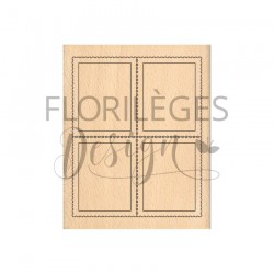 FG225024   FLORILEGES DESIGN FARANDOLE TAMPON BOIS PLANCHE DE TIMBRES
