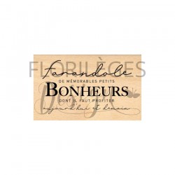 FF225016    FLORILEGES DESIGN FARANDOLE TAMPON BOIS FARNDOLE DE PETITS BONHEURS