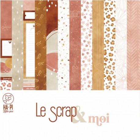 HPLF-LSM-COLL   HA PI LITTLE FOX COLLECTION LE SCRAP ET MOI 9  papiers imprimés
