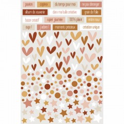 HPLF-LSM-STI   HA PI LITTLE FOX COLLECTION LE SCRAP ET MOI STICKERS
