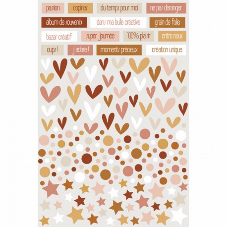 HPLF-LSM-STI   HA PI LITTLE FOX COLLECTION LE SCRAP ET MOI STICKERS