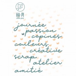 HPLF-LSM-D2509    HA PI LITTLE FOX COLLECTION LE SCRAP ET MOI MATRICES DE DÉCOUPE MOTS DE SCRAP