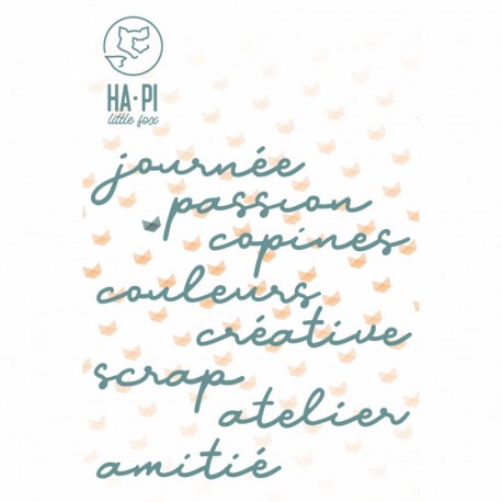 HPLF-LSM-D2509    HA PI LITTLE FOX COLLECTION LE SCRAP ET MOI MATRICES DE DÉCOUPE MOTS DE SCRAP