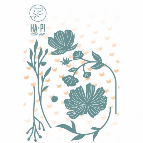 HPLF-LSM-D2510   HA PI LITTLE FOX COLLECTION LE SCRAP ET MOI MATRICES DE DÉCOUPE JOLIES FLEURS