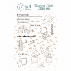 HPLF-LSM-T2510   HA PI LITTLE FOX COLLECTION LE SCRAP ET MOI TAMPONS CLEAR SCRAPROOM