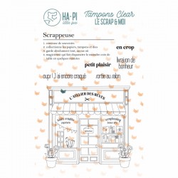 HPLF-LSM-T2509   HA PI LITTLE FOX COLLECTION LE SCRAP ET MOI TAMPONS CLEAR SCRAPPEUSE