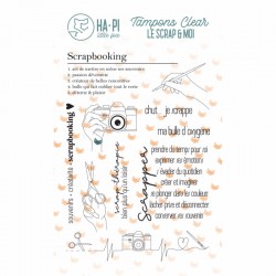 HPLF-LSM-T2508   HA PI LITTLE FOX COLLECTION LE SCRAP ET MOI TAMPONS CLEAR SCRAPBOOKING