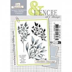 EI-57-A6-01   L'ENCRE ET L'IMAGE TAMPONS CLEAR HERBIER SAUVAGE