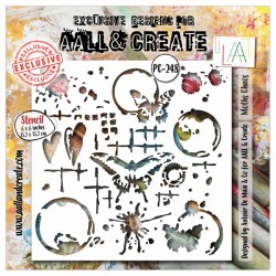248   AALL & CREATE STENCIL 248 MOTHS CHAOS