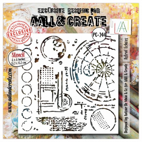 244   AALL & CREATE STENCIL 244 ASTRAL ECHOES