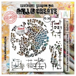 243   AALL & CREATE STENCIL 243 ABSTRACT 21
