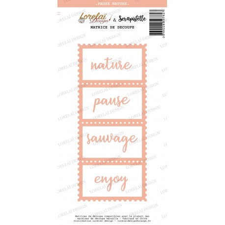 LORELAÏ DESIGN COLLECTION CARNET D'ÉVASION DIES PAUSE NATURE