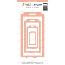 LORELAÏ DESIGN COLLECTION CARNET D'ÉVASION DIES TAGS COUTURE