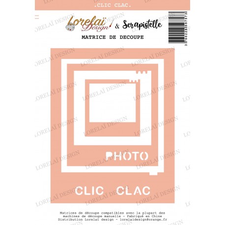 LORELAÏ DESIGN COLLECTION CARNET D'ÉVASION DIES CLIC CLAC