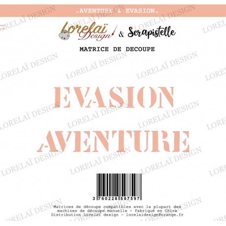 LORELAÏ DESIGN COLLECTION CARNET D'ÉVASION DIES AVENTURE ET ÉVASION