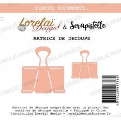 LORELAÏ DESIGN COLLECTION CARNET D'ÉVASION DIES PINCES DOCUMENTS