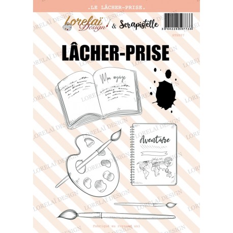 LORELAI DESIGN COLLECTION CARNET D'ÉVASION TAMPONS LE LÂCHER PRISE