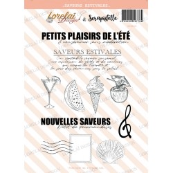 LORELAI DESIGN COLLECTION CARNET D'ÉVASION TAMPONS SAVEURS ESTIVALES
