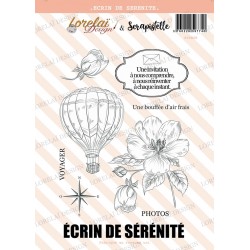 LORELAI DESIGN COLLECTION CARNET D'ÉVASION TAMPONS ECRIN DE SÉRÉNITÉ