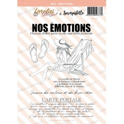 LORELAI DESIGN COLLECTION CARNET D'ÉVASION TAMPONS NOS EMOTIONS