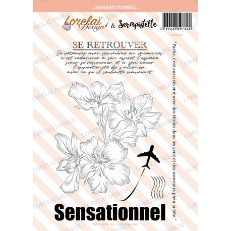 LORELAI DESIGN COLLECTION CARNET D'ÉVASION TAMPONS SENSATIONNEL