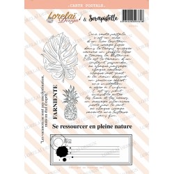 LORELAI DESIGN COLLECTION CARNET D'ÉVASION TAMPONS CARTE POSTALE