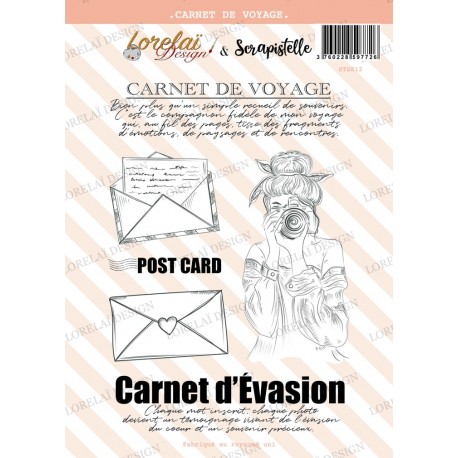 LORELAI DESIGN COLLECTION CARNET D'ÉVASION TAMPONS CARNET DE VOYAGE