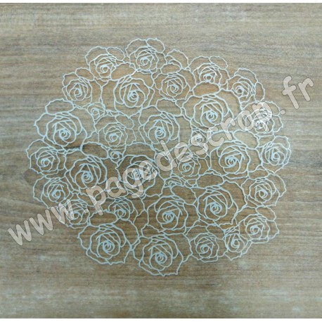PDS MASK ROSES 17cm X 19cm