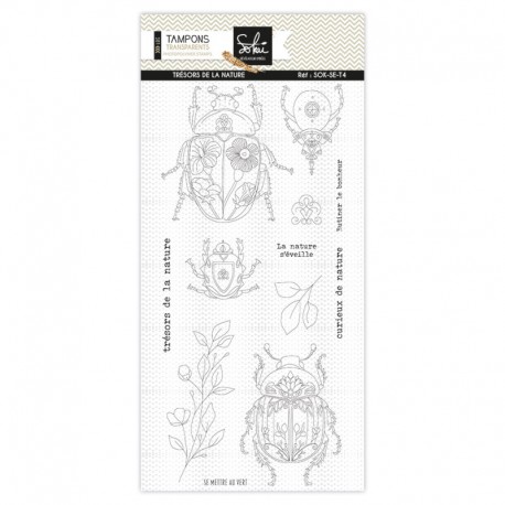 SOK-SE-T4   SOKAÏ COLLECTION SOUVENIRS D'ENFANCE TAMPONS CLEAR TRÉSORS DE LA NATURE