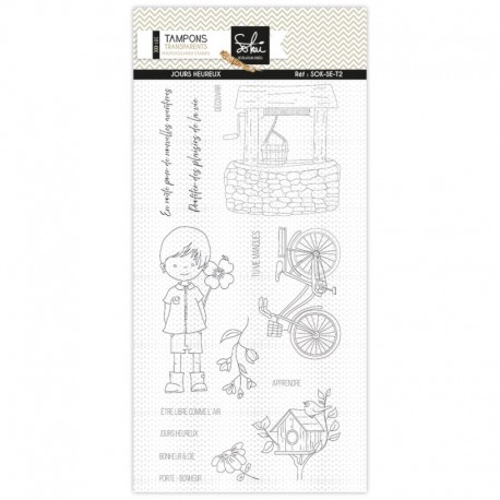 SOK-SE-T2   SOKAÏ COLLECTION SOUVENIRS D'ENFANCE TAMPONS CLEAR JOURS HEUREUX
