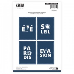 KAD3802   LES ATELIERS DE KARINE CULTURE SUD DIES MOTS CARTES À CRÉER PARADIS