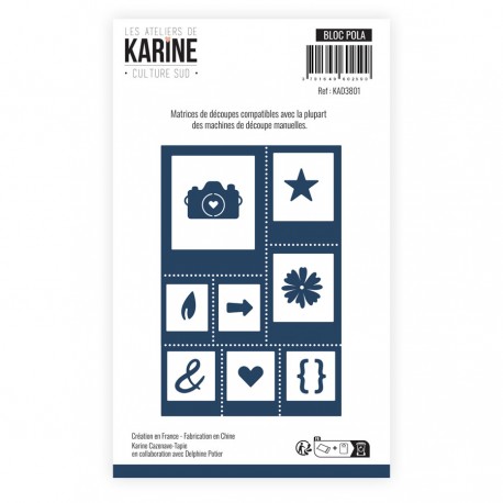 KAD3801   LES ATELIERS DE KARINE CULTURE SUD DIES BLOC POLA