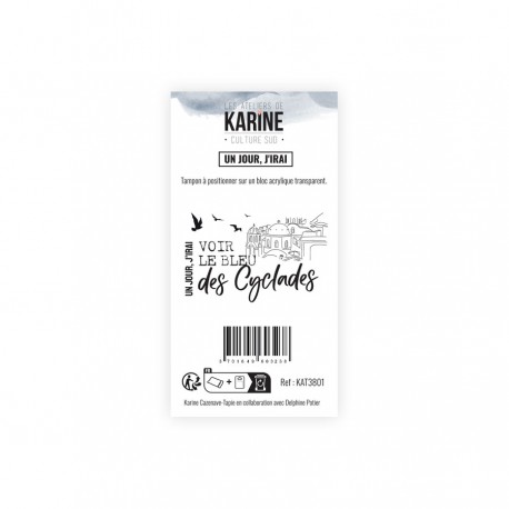KAT3801   LES ATELIERS DE KARINE CULTURE SUD TAMPON CLEAR UN JOUR J'IRAI