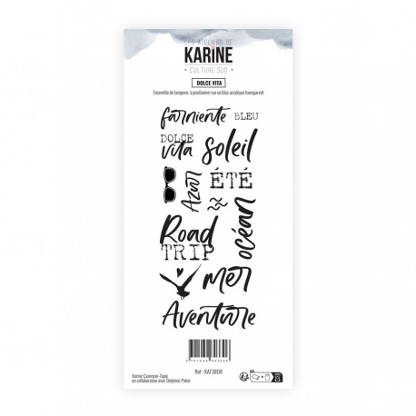 KAT3808   LES ATELIERS DE KARINE CULTURE SUD TAMPON CLEAR DOLCE VITA