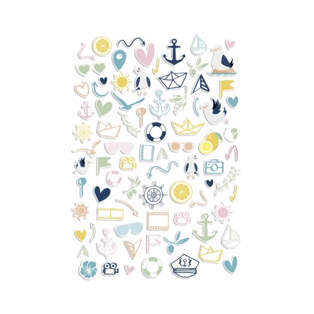 KAPU3801   LES ATELIERS DE KARINE CULTURE SUD PUFFY STICKERS