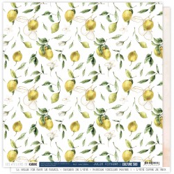 KAC3804   LES ATELIERS DE KARINE CULTURE SUD JOLIS CITRONS 30.5 cm x 30.5 cm