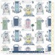 KAC3803   LES ATELIERS DE KARINE CULTURE SUD AMOUR DE PORTES 30.5 cm x 30.5 cm
