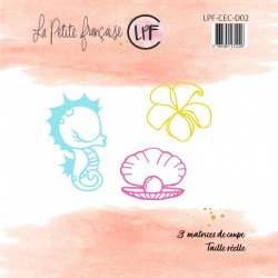LPF-CEC-D02   LA PETITE FRANÇAISE DIES COLLECTION COQUILLAGES ET CRUSTACÉS