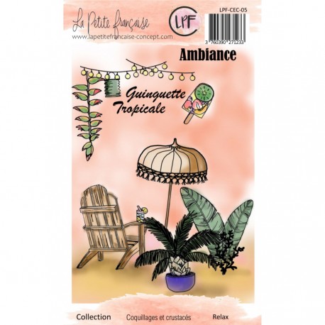 LPF-CEC-05   LA PETITE FRANÇAISE COQUILLAGES ET CRUSTACÉS TAMPONS CLEAR RELAX