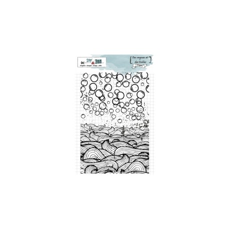 22506-01    DIY & Cie PLAQUE DE TEXTURE DES VAGUES ET DES BULLES