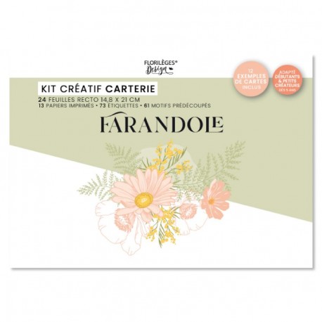 FDPI225013    FLORILEGES DESIGN COLLECTION FARANDOLE KIT CRÉATIF CARTERIE