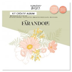 FDPI225012    FLORILEGES DESIGN COLLECTION FARANDOLE KIT CRÉATIF ALBUM